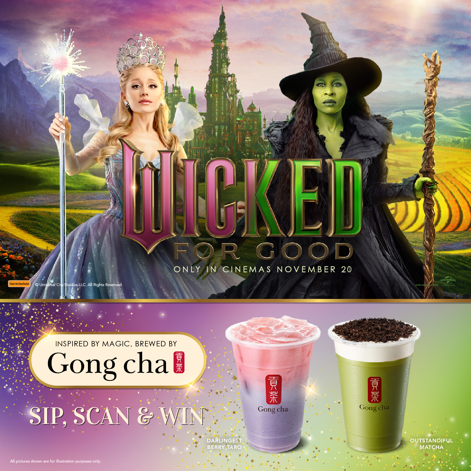 WICKED FOR GOOD - SIP, SCAN & WIN