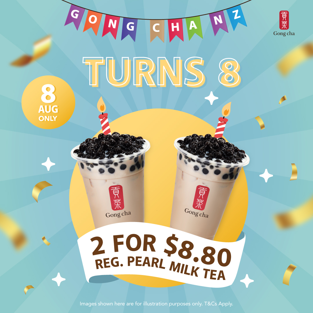 Gong cha New Zealand turns 8!