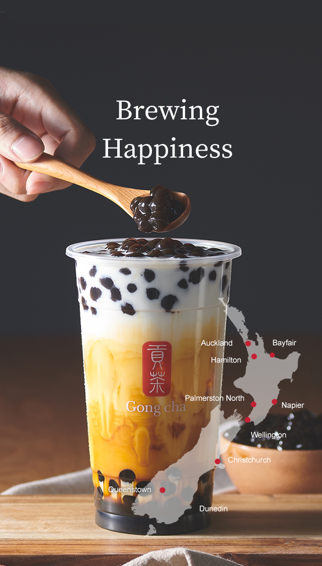 Gong Cha New Zealand Brewing Happiness 